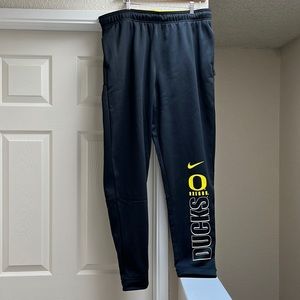 Nike Oregon Ducks Dri-Fit Black Sweatpants NWOT